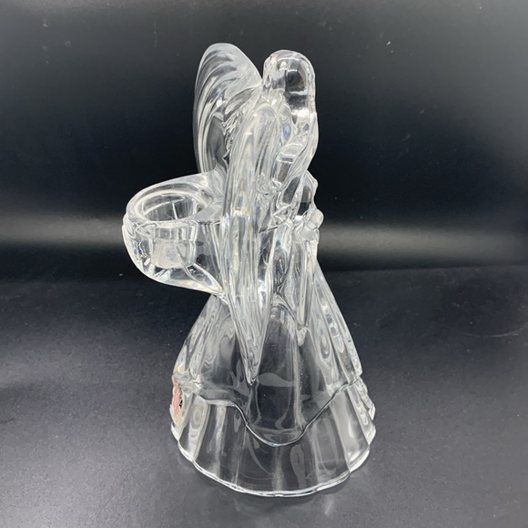 Crystal Angel Candle Holder. 25% lead. - Picture 5 of 8